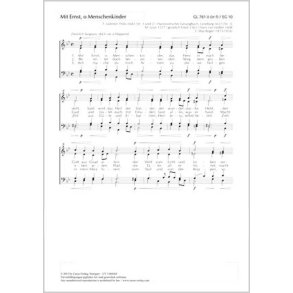 Mit Ernst, o Menschenkinder : g-Moll