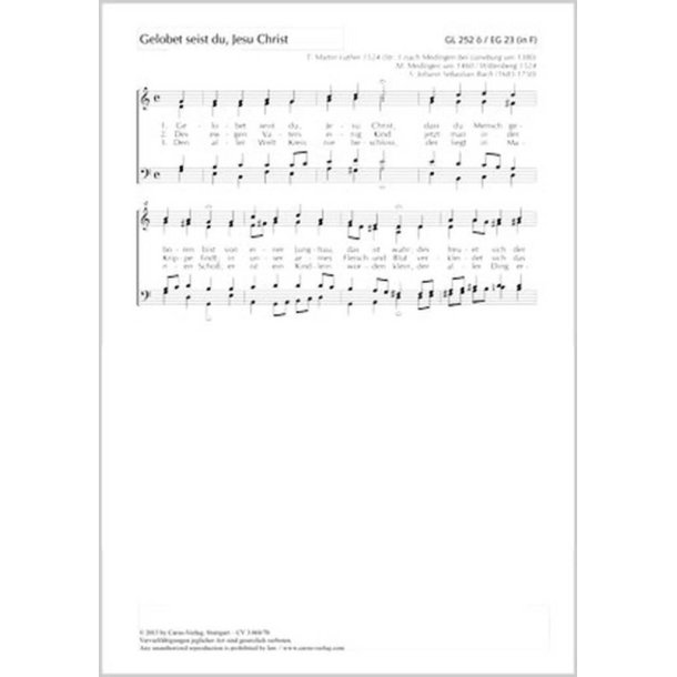 Gelobet seist du, Jesus Christ