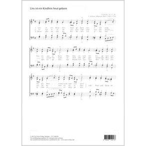 Uns ist ein Kindlein heut geborn : aus: Choralgesänge hrsg. von C. P. E. Bach
