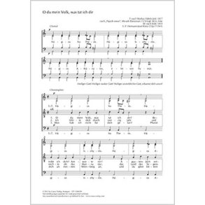 O du mein Volk, was tat ich dir : a-Moll