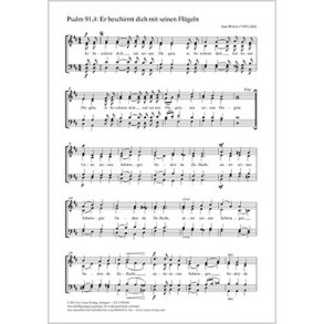 Er beschirmt dich mit seinen Flügeln : D-Dur