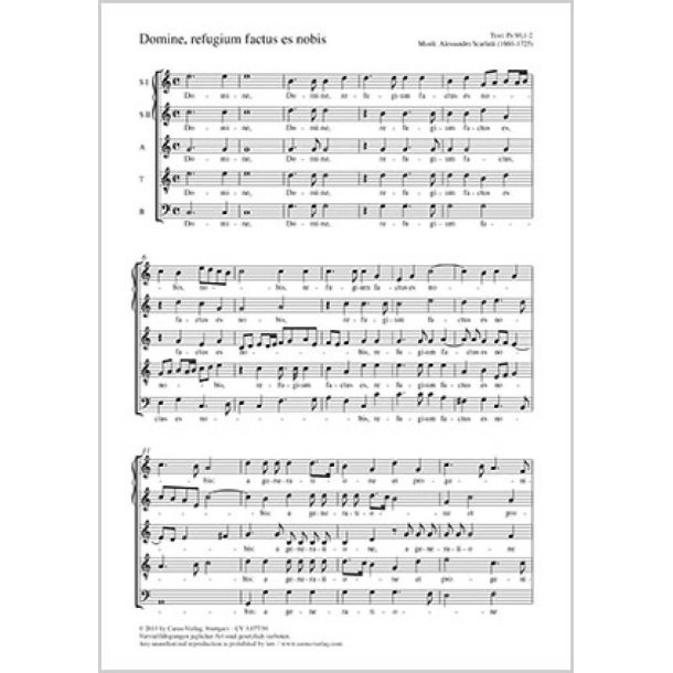 Domine, refugium factus es nobis : C-Dur