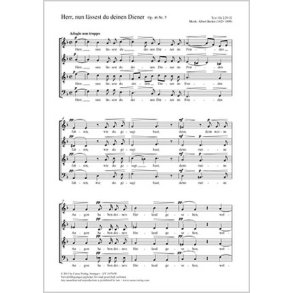 Herr, nun lässest du deinen Diener : F-Dur