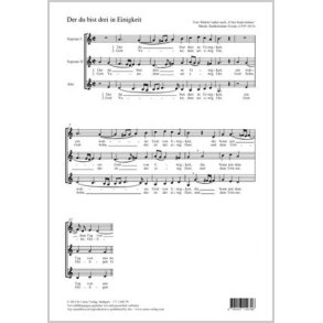 Der du bist drei in Einigkeit