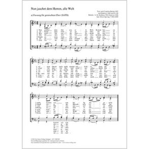 Nun jauchzt dem Herren, alle Welt : Es-Dur