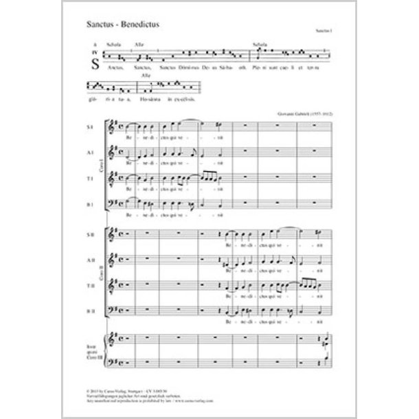 Sanctus - Benedictus : G-Dur