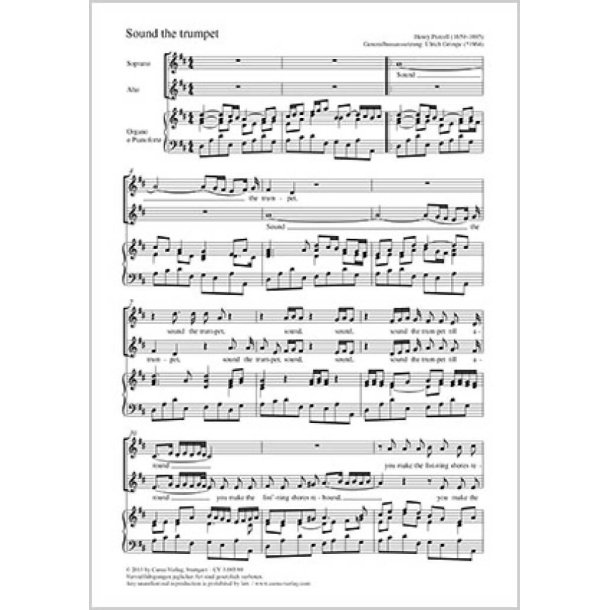 Sound the trumpet : D-Dur