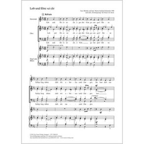 Lob und Ehre sei dir : Es-Dur