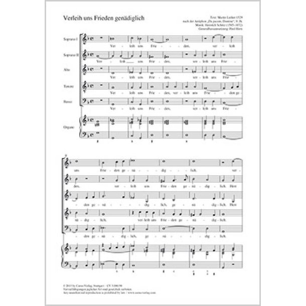 Verleih uns Frieden gn&auml;diglich
