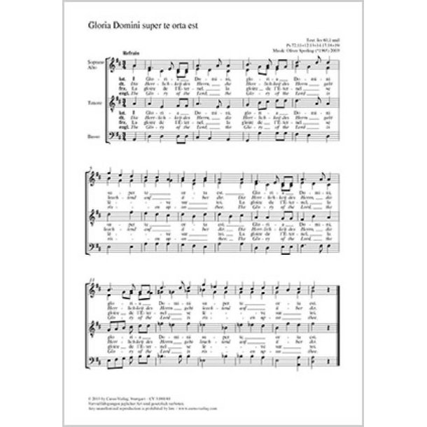 Gloria Domini super te orta est