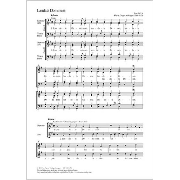 Laudate Dominum : G-Dur