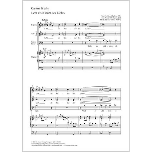 Lebt als Kinder des Lichts