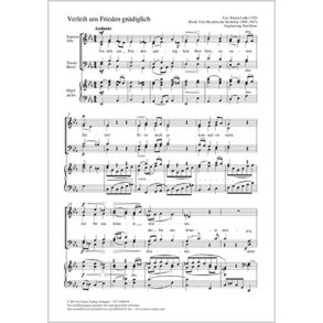 Verleih uns Frieden gnädiglich : aus: Verleih uns Frieden gnädiglich