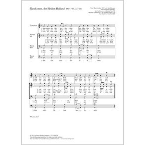 Nun komm, der Heiden Heiland : F-Dur