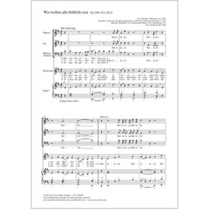 Wir wollen alle fröhlich sein : D-Dur