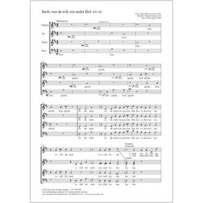 Such, wer da will, ein ander Ziel : D-Dur