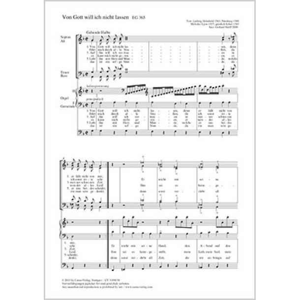 Von Gott will ich nicht lassen