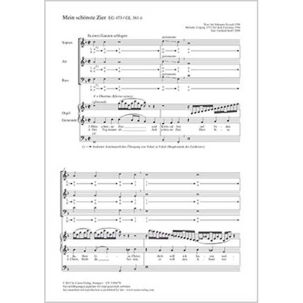 Mein sch&ouml;nste Zier : F-Dur