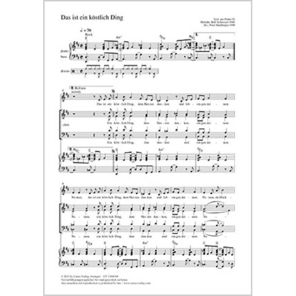 Das ist ein k&ouml;stlich Ding : D-Dur