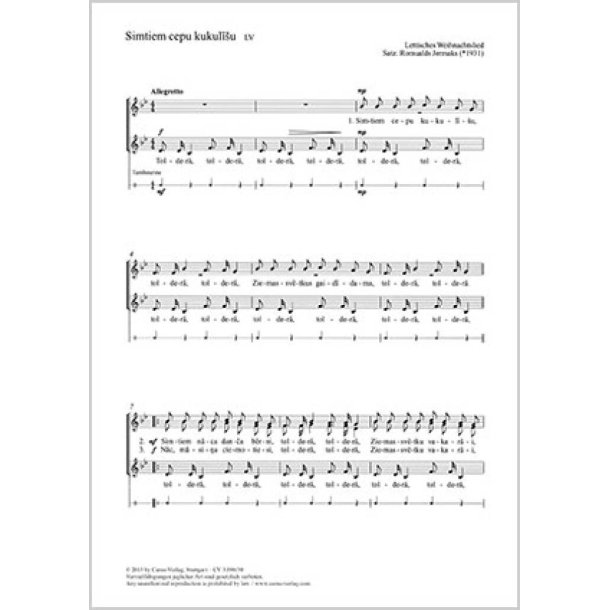 Simtiem cepu kukuli'u : g-Moll