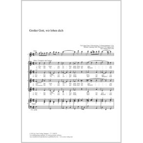 Großer Gott, wir loben dich : F-Dur