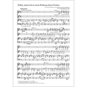 Herr, mach mich zu einem Werkzeug deines Friedens