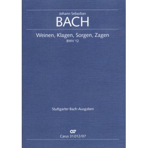 Weinen, Klagen, Sorgen, Zagen : Kantate zum Sonntag Jubilate