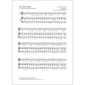 Ave verum corpus : aus: Antiphonarium Romanum