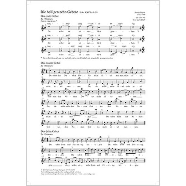 Die heiligen zehn Gebote