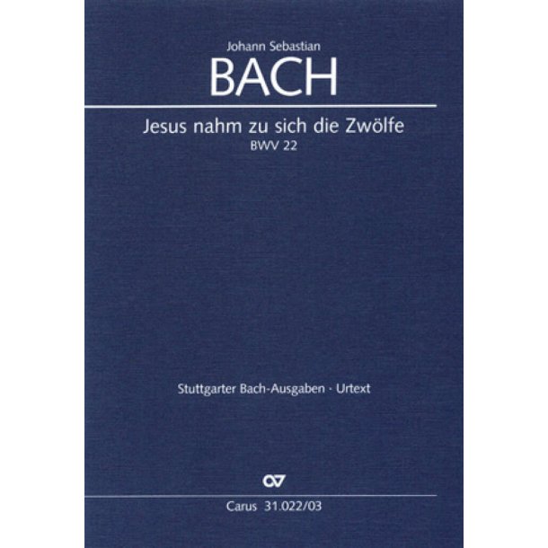 Jesus nahm zu sich die Zw&ouml;lfe : Kantate zum Sonntag Estomihi