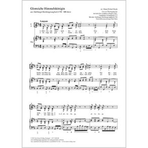Glorreiche Himmelskönigin : aus: Salzburger Kirchengesangsbuch 1790