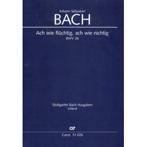 Ach wie flüchtig, ach wie nichtig : Kantate für den 24. Sonntag nach Trinitatis
