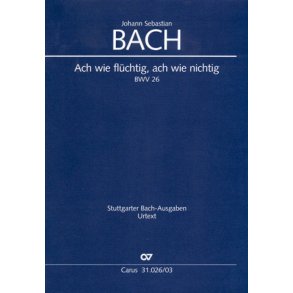 Ach wie flüchtig, ach wie nichtig : Kantate für den 24. Sonntag nach Trinitatis