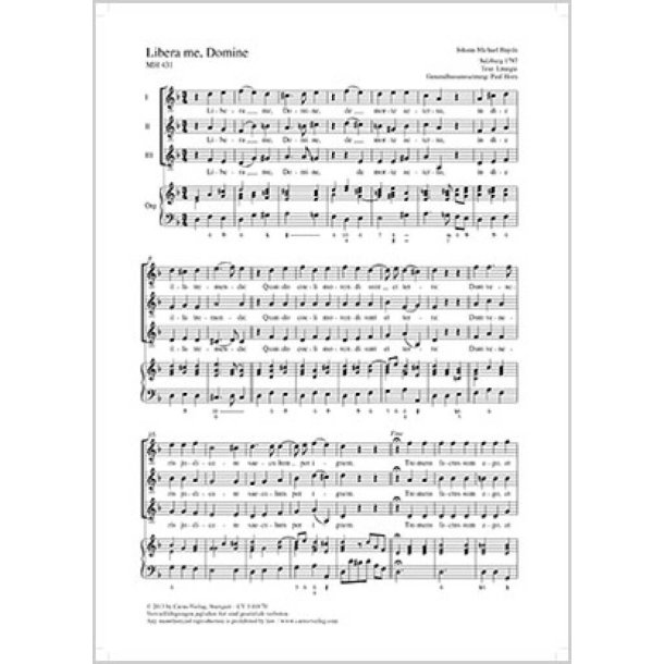 Libera me, Domine : d-Moll
