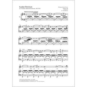 Laudate Dominum : aus: Vesperae solennes de Confessore