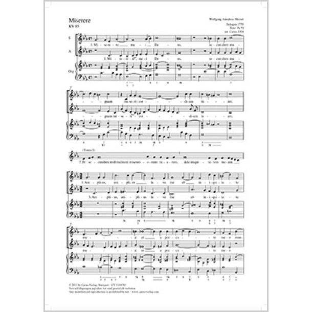 Miserere : c-Moll
