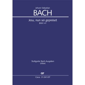 Jesu, nun sei gepreiset : Kantate zu Neujahr