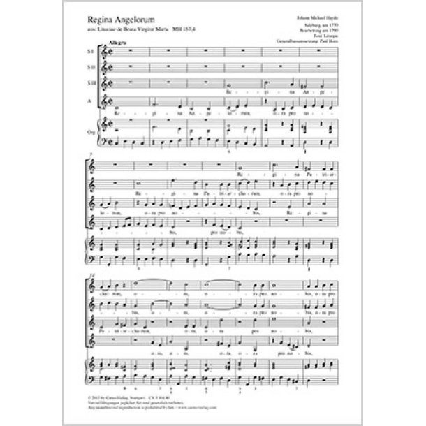 Regina Angelorum : aus: Litaniae de Beata Virgine Maria