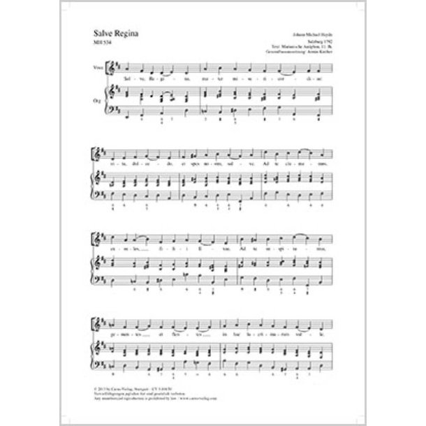 Salve Regina : D-Dur