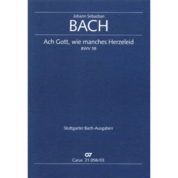 Ach Gott, wie manches Herzeleid [Fr&uuml;hfassung] : Dialogus. Kantate zum Sonntag nach Neujahr