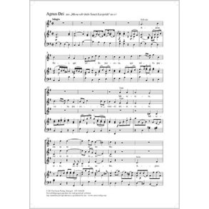 Agnus Dei : aus: Missa sub titulo Sancti Leopoldi