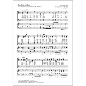 Das Grab ist leer : aus: Salzburger Kirchengesangsbuch 1790