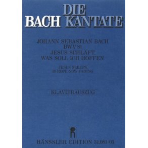 Jesus schläft, was soll ich hoffen : Kantate zum 4. Sonntag nach Epiphanias