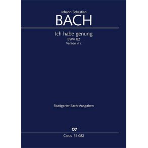 Ich habe genung [I] : Kantate zum Fest Mariae Reinigung