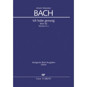 Ich habe genung [I] : Kantate zum Fest Mariae Reinigung