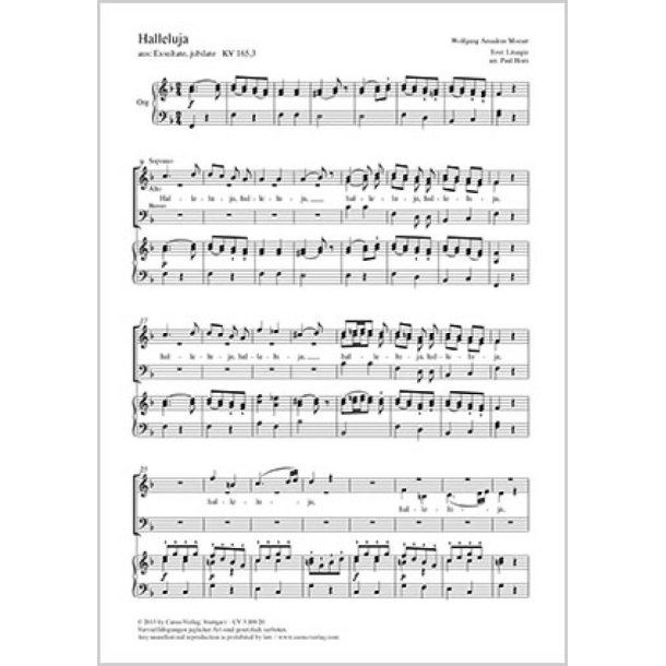 Halleluja : aus: Exsultate, jubilate