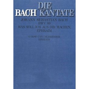 Was soll ich aus dir machen, Ephraim : Kantate zum 22. Sonntag nach Trinitatis