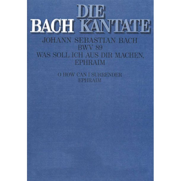 Was soll ich aus dir machen, Ephraim : Kantate zum 22. Sonntag nach Trinitatis