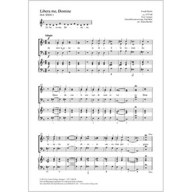 Libera me, Domine : d-Moll