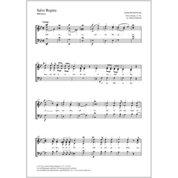 Salve Regina : B-Dur